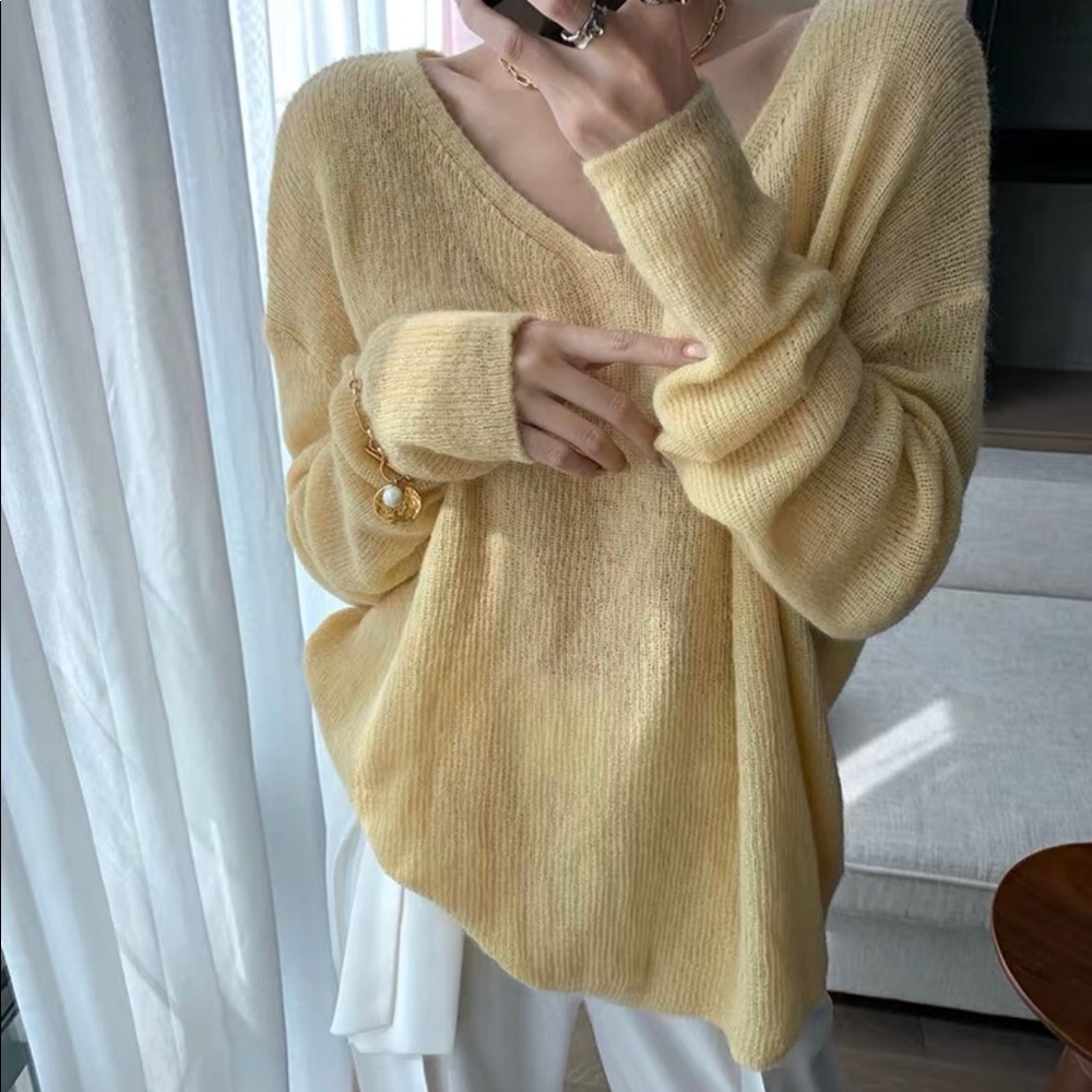 V-neck sweater